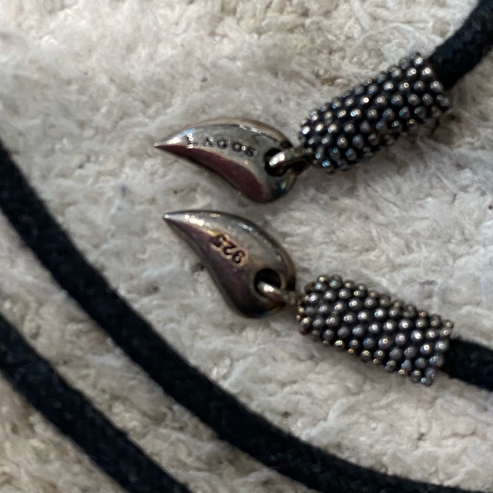 LAGOS Extra Large Caviar Heart Cord Necklace - Picture 5 of 6